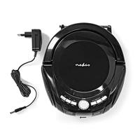 Nedis CD-Speler Boombox / Netvoeding | Stereo | 9 W | FM | Bluetooth® | Zwart | 1 stuks - SPBB100BK SPBB100BK - thumbnail