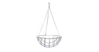 Hanging basket zwart gecoat metaal - L - thumbnail