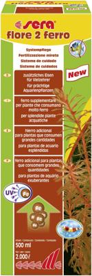 Sera Flore 2 Ferro 500ml - Gechelateerd IJzer voor Stevige Aquariumplanten Groei & Kleur