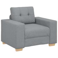 Fauteuil 60 cm stof lichtgrijs - thumbnail