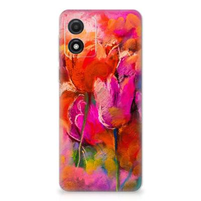 Smartphone hoesje Motorola Moto E13 Tulips