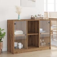 Dressoir 102x37x75,5 cm bewerkt hout artisanaal eikenkleurig - thumbnail
