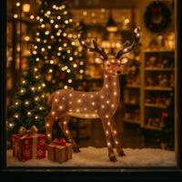 Kerstverlichting Rendier Acryl 150 LED 86cm - thumbnail