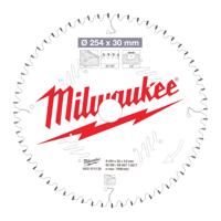 Milwaukee Cirkelzaagblad voor Hout | Ø 254mm Asgat 30mm 60T - 4932471320 - thumbnail