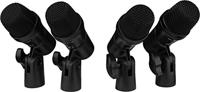 IMG Stageline DRUMSET-1 Instrumentenmicrofoon Incl. koffer, Incl. klem XLR - thumbnail