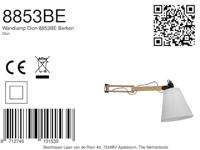 Mexlite Wandlamp dion 8853be berken - thumbnail