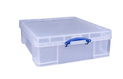Really Useful Box 70 liter, transparant, per stuk verpakt in karton Really Useful Box 70 liter, transparant, per stuk verpakt in karton