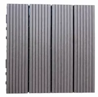 Kunststof tuintegel 30x30x2,4 cm coffee - thumbnail