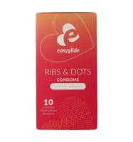 Easyglide Condooms ribs en dots 10 Stuks - thumbnail