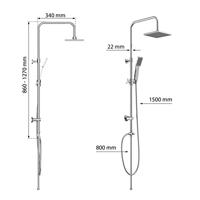 EISL EASY REFRESH hoofddouche set | chroom - DX12002 DX12002 - thumbnail