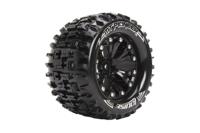 Louise - MT-Pioneer- 1/10 banden op 2.8" bead-lock velgen Zwart - Hex 14mm - thumbnail