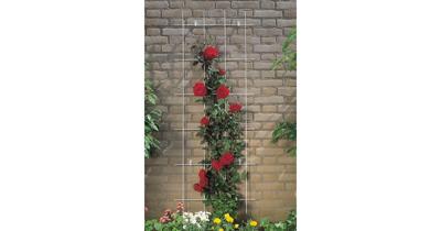 Metalen klimrek rechthoekig grijs - 150 x 75 cm (5 verticalen)