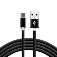 everActive USB-C kabel 1m - Zwart, silicone, ondersteuning voor snelladen, 3A - CBS-1CB - thumbnail