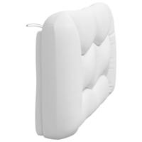 Hoofdbordkussen 140 cm kunstleer wit - thumbnail