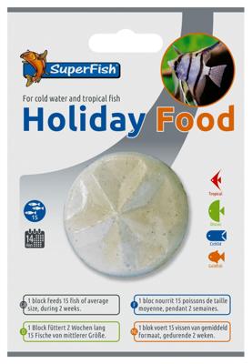 Superfish Holiday Food 1x - 2 Weken Voer Voor 15 Aquariumvissen - Langdurig Vakantievoer