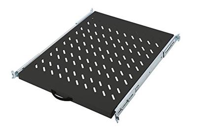 Digitus DN-19 TRAY-2-800SW 19 inch Apparaatbodem voor patchkast 1 HE Uittrekbaar Geschikt voor kastdiepte: 800 mm Zwart