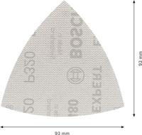 Bosch Accessoires Expert M480 schuurnet voor deltaschuurmachines 93 mm, K320 - 1 stuk(s) - 2608900723 - thumbnail