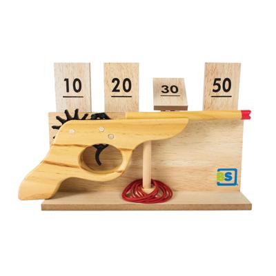 BS Toys houten schietspel met doelwit, 14dlg.