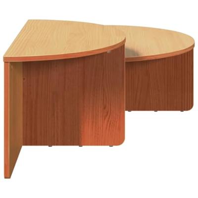 Salontafel 2 pcs Wasbruin 79 x 39.5 x 40 cm Massief grenenhout