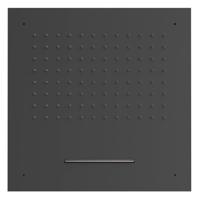 Hoofddouche Tres Plafond met Waterval 50x50 cm Mat Zwart Tres - thumbnail