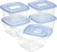 Curver set take away vershouddozen diep vierkant 5 x 1.1 liter - thumbnail