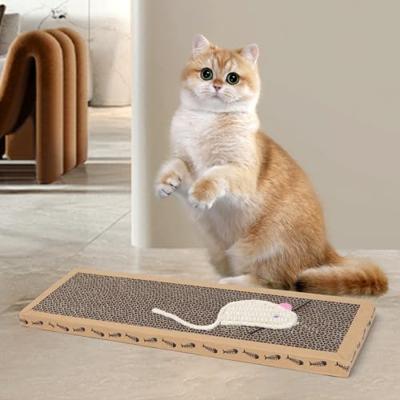 Nobleza - 3 stuks Kartonnen krabpaal voor katten. Mat met kattenkruid. 38 * 12,5 * 1,8 cm