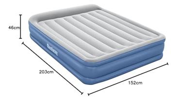 Bestway Dubbel Bed met Motor 203x152x46 cm Opblaasbaar en Camping 67630