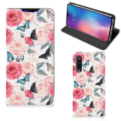 Xiaomi Mi 9 Smart Cover Butterfly Roses Xiaomi Mi 9 Smart Cover Butterfly Roses