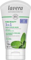 Lavera Pure Beauty 3-in-1 reiniger - peeling - masker 125 Milliliter - thumbnail