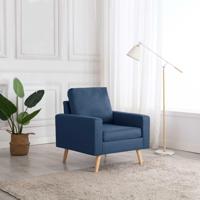 Fauteuil stof blauw - thumbnail