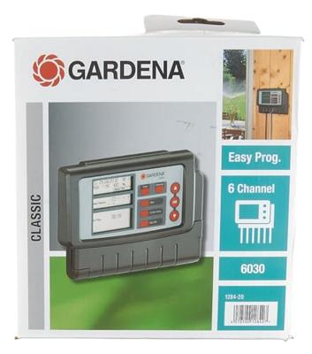 Gardena Classic 6030 Besproeiingscomputer - Tuinirrigatie met 6 Ventielbeheer en Besparingsfuncties