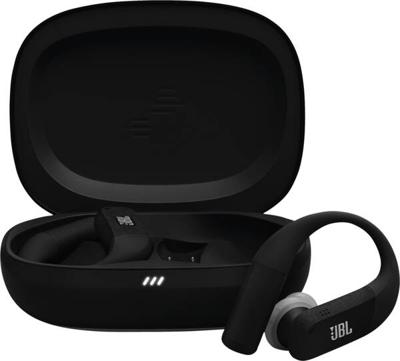 JBL Endurance Peak 4 noise-cancelling in-ear true wireless sportoordopjes met Bluetooth, 48 uur batterijduur, TwistLock secure fit, IP68 water- en stofdicht, JBL Pure Bass Sound, zwart/grijs