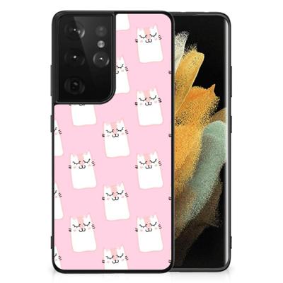 Samsung Galaxy S21 Ultra Dierenprint Telefoonhoesje Sleeping Cats Samsung Galaxy S21 Ultra Dierenprint Telefoonhoesje Sleeping Cats