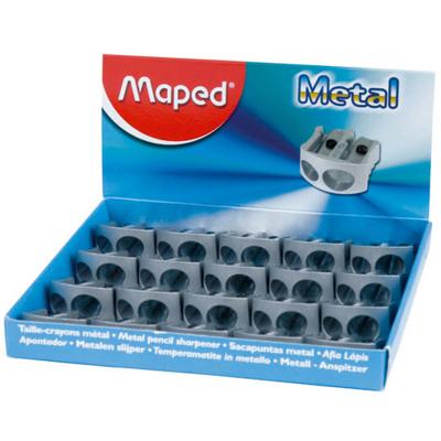 Maped potloodslijper Classic, 2 gaats, uit metaal
