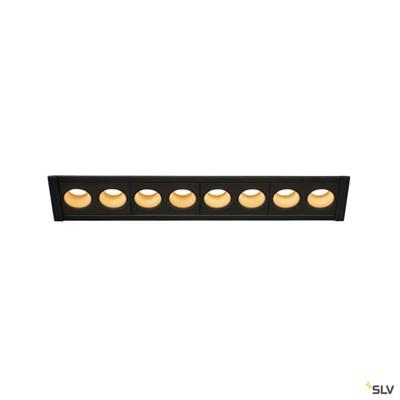 SLV Led inbouwlampMilandos 8-lichts 8x130 lumen zwart - 1005423