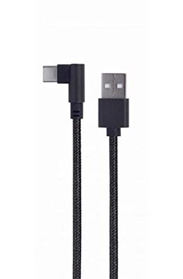 Gembird Haakse USB Type-C laad- & datakabel, 0.2 m, zwart Gembird Haakse USB Type-C laad- & datakabel, 0.2 m, zwart