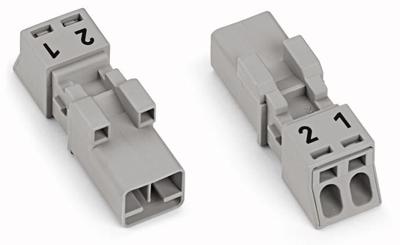 WAGO 890-252 Netstekker WINSTA MINI Stekker, recht Totaal aantal polen: 2 16 A Grijs 1 stuk(s) WAGO 890-252 Netstekker WINSTA MINI Stekker, recht Totaal aantal polen: 2 16 A Grijs 1 stuk(s)