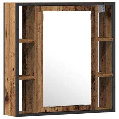 Badkamermeubelset 2 pcs Bruin 60 x 30 x 60 cm Bewerkt hout