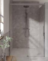 Ben IMotion schuifdeur naar links incl. antikalk 140x206cm chroom - thumbnail