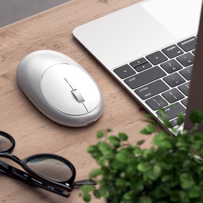 Satechi M1 Muis Bluetooth Optisch Zilver 1200 dpi - thumbnail