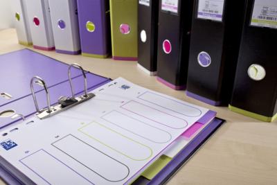 OXFORD MyColour tabbladen, formaat A4, uit gekleurde PP, 11-gaatsperforatie, 6 tabs OXFORD MyColour tabbladen, formaat A4, uit gekleurde PP, 11-gaatsperforatie, 6 tabs