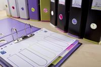 OXFORD MyColour tabbladen, formaat A4, uit gekleurde PP, 11-gaatsperforatie, 6 tabs - thumbnail