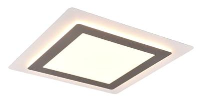 Trio Vierkante design plafondlampMorgan nikkel - 641510207