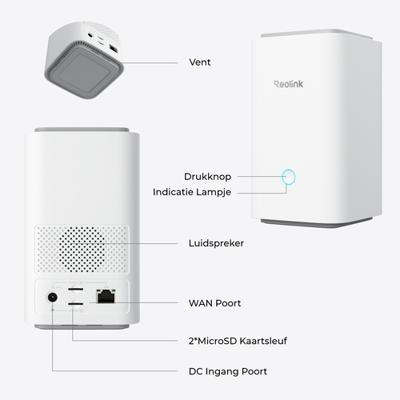 Indoor Hub - REOLINK - Compatibel met Google Home - Wit