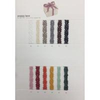 Poppy lace 10m x 10mm zwart - thumbnail