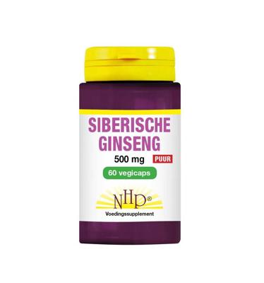 Siberische ginseng 500mg puur 60 Vegetarische capsules
