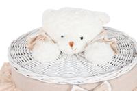 Wasmand Home ESPRIT Wit Beige vlechtwerk Shabby Chic 45 x 45 x 68 cm 4 Onderdelen - thumbnail