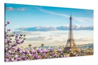 Schilderij - Lente in Parijs, Eiffeltoren, 2 maten,Premium print - thumbnail