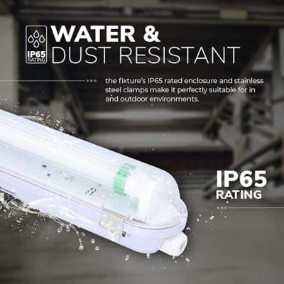 LED TL armatuur 60cm - T8 (G13) - 9W 1440 lumen (160lm/W) - 6000K daglicht wit (860) - Koppelbaar - Flikkervrij - IP65 Waterdicht - LED TL Lamp LED TL armatuur 60cm - T8 (G13) - 9W 1440 lumen (160lm/W) - 6000K daglicht wit (860) - Koppelbaar - Flikkervrij - IP65 Waterdicht - LED TL Lamp