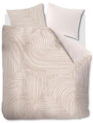 VT wonen VTwonen dekbedovertrek Natural Pattern Poederroze 200x200/220 cm